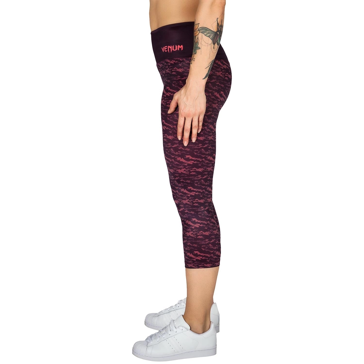 Venum Camoline Cropped Leggings - Black/Coral