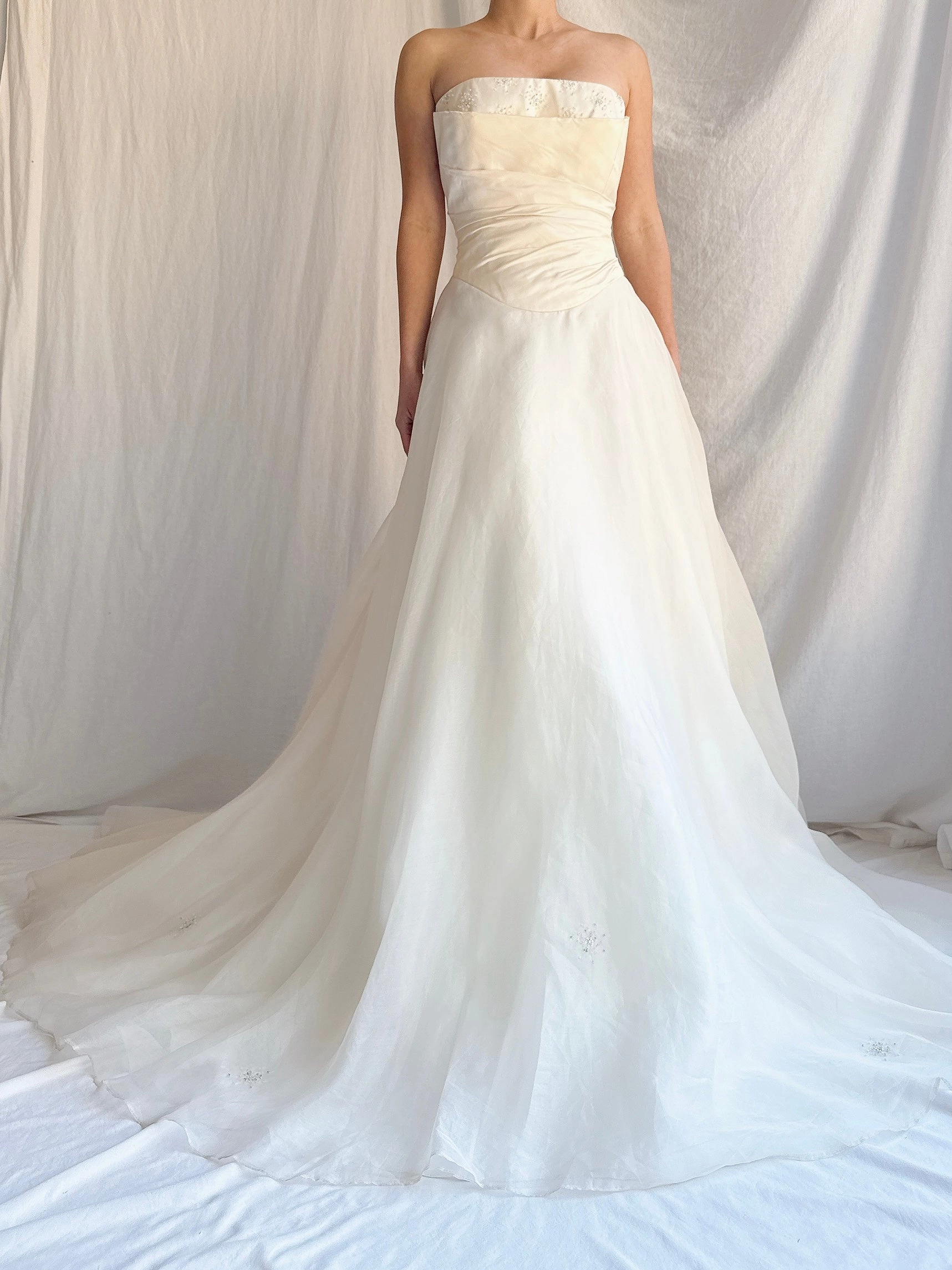 Vintage Silk Organza Gown - S/M UK 12/US 6
