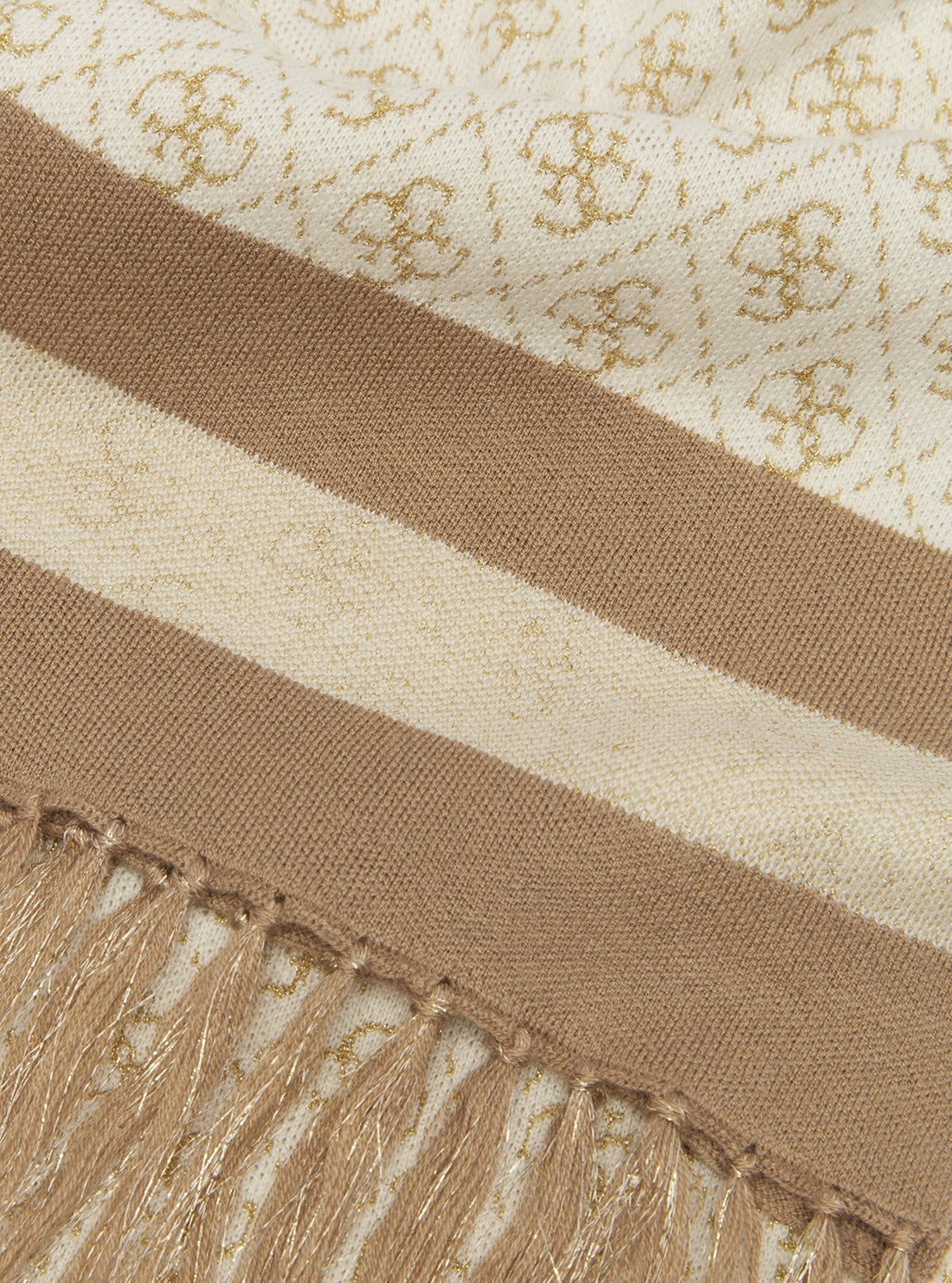 White Cream Logo Valerie Scarf